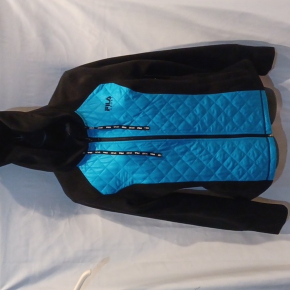 Fila Sport Full Zip Puffer Fleece Jacket Medium - Picture 1 of 7
